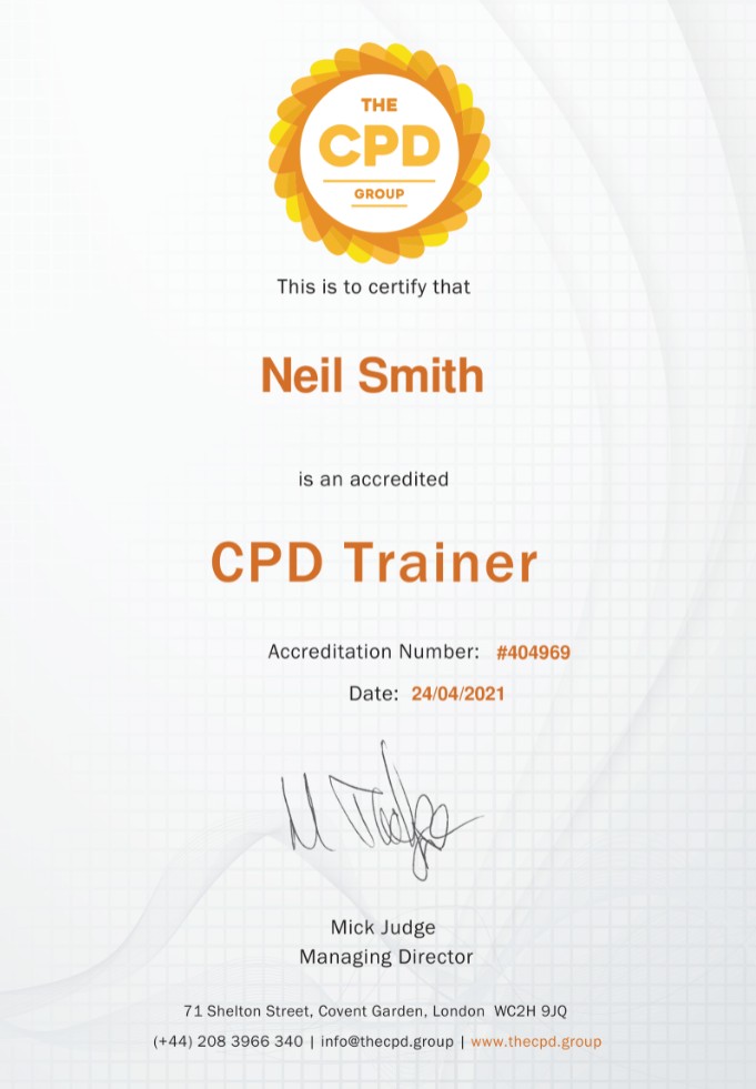 CPD Accredited Trainer with thecpd.group