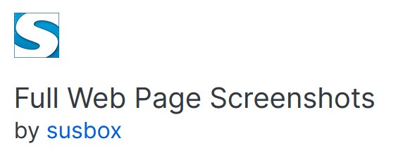 Capturas de tela de páginas da Web completas por susbox