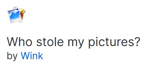 Quem roubou minhas fotos? por Wink